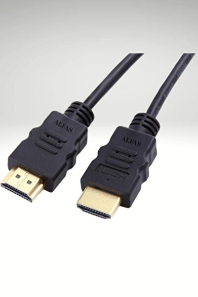 ALFAS 1.5 Metre HDMI Kablo | Altın Uçlu | 4K Ultra HD 60Hz Full HD V1.4 3D Destekli 1.5m Hdmi Kablo