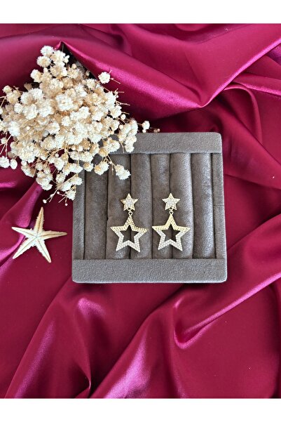 XUPING JEWELRY XUPING Zirkon taşlı yıldız küpe