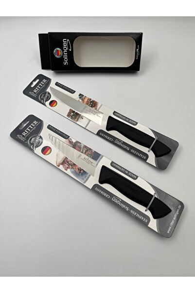 Solingen Orijinal Ritter Model 25cm ve 28cm Genel Kullanım Doğrama Bıçağı Siyah