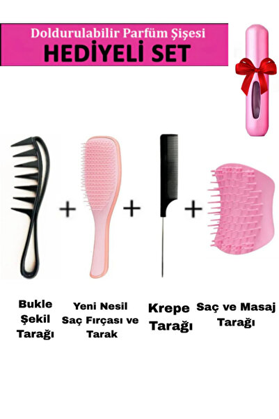 Acarlar Ticaret Profesyonel Saç Açma ve Saç Şekillendirici Tarak Seti