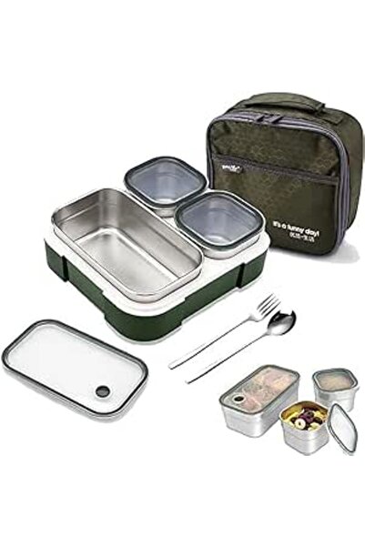Generic TAPIT Stainless Steel Lunch Box - Insulated Bento Box Multifunctional Containers Food Containers wit