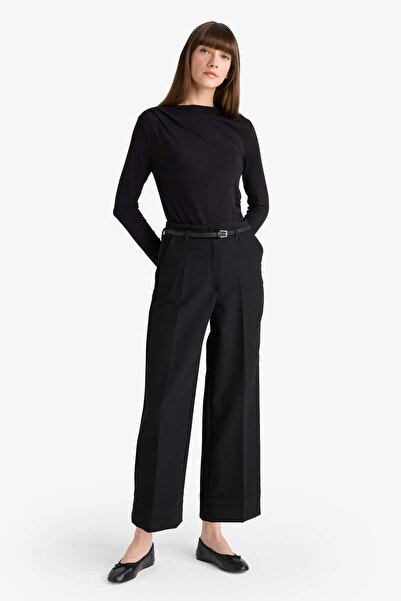 DeFacto Wide Leg Pocketed Regular Waist Wide Leg Long Pants G3224Ax25Au