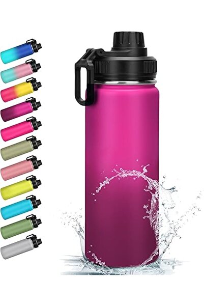 Generic Milifox Stainless Steel Water Bottle -18 Oz Double Walled Insulated Bottles with Bpa Free Wide Mouth