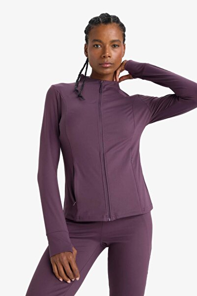 DeFacto Defactofit Slim Fit Slim Fit Cardigan with a High Neck E9676Ax25Au