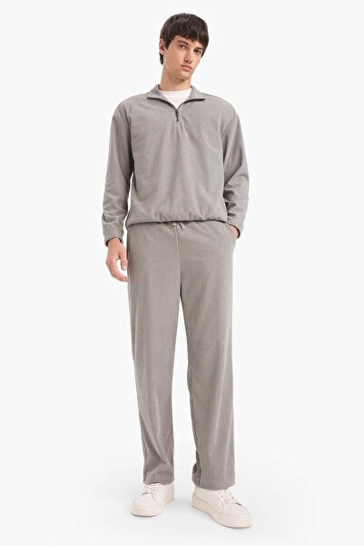 DeFacto Wide Leg Cepli Geniş Paça Kadife Pantolon E9434AX25AU