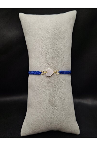 Han Ticarethane Heart Model Natural Stone Macrame Bracelet