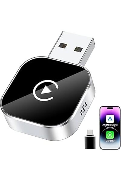 Generic محول كار بلاي لاسلكي ومحول أندرويد أوتو، دونجل لاسلكي صغير سريع ومستقر من نيكومي 2025