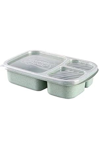 Generic COOLBABY Food Grade Rice Husk Lunch Box,Compartments Lunch Box,Square Fast Food Box,Food Containers,