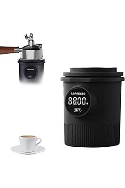 Generic ميزان جرعات من LePresso سعة 500 جرام، بطارية قابلة لإعادة الشحن 850 مللي أمبير/ساعة، متوافق مع حامل فلتر القهوة مقاس 58 مم، جرام/أونصة/