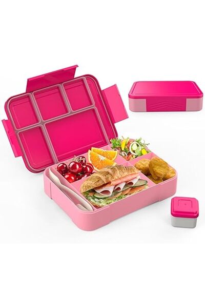 Generic Hap Tim Bento Lunch Box for Kids & Adults, Lunchbox Containers with Tablewares for Boys & Girls, Lea