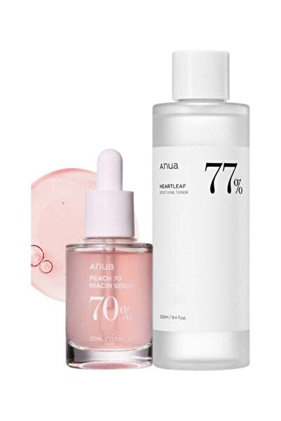 ANU تونر هارت ليف المهدئ 77% مع سيروم النياسيناميد بدرجة حموضة 5.5