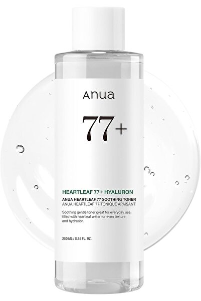 ANU تونر مهدئ من Heartleaf 77، درجة حموضة 5.5، مهدئ، مرطب، خالٍ من القسوة، نب...
