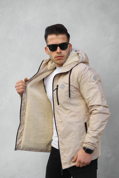 comstar Ανδρικό αντιανεμικό και αδιάβροχο με επένδυση από βελούδινη γούνα