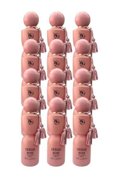 BELLEZA مجموعة عطور ١٢ قطعة، سينسز روز ٢٠٠ مل