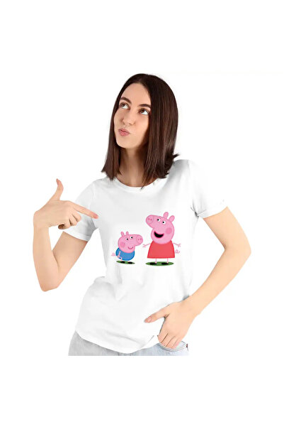 OEM Tricou Femei Purcelusa Peppa si George Pepa