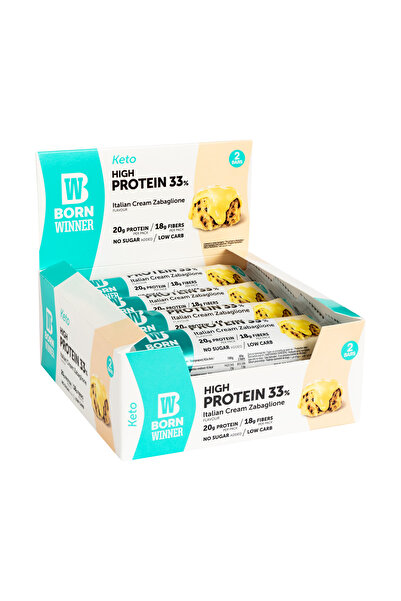 Born Winner بورن وينر بروتين بار كيتو الكريمة الايطالية 60gx12 BW Protein bar...