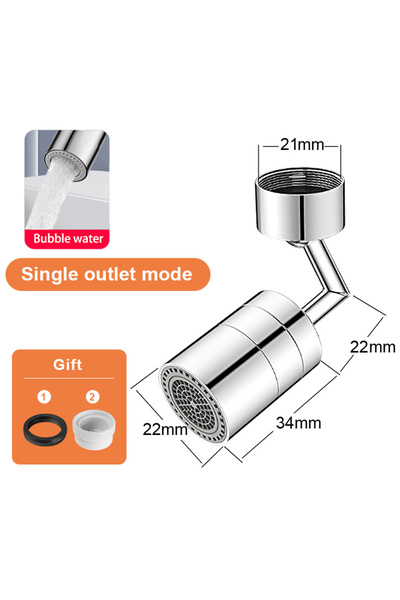 Choice3 360 faucet aerator Universal 1080 °Swivel Robotic Arm Swivel Extensio...