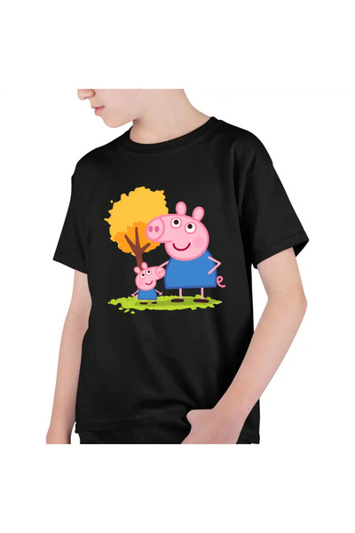 OEM Πέππα το Γουρουνάκι Peppa Park Παιδικό T-shirt για Αγόρια