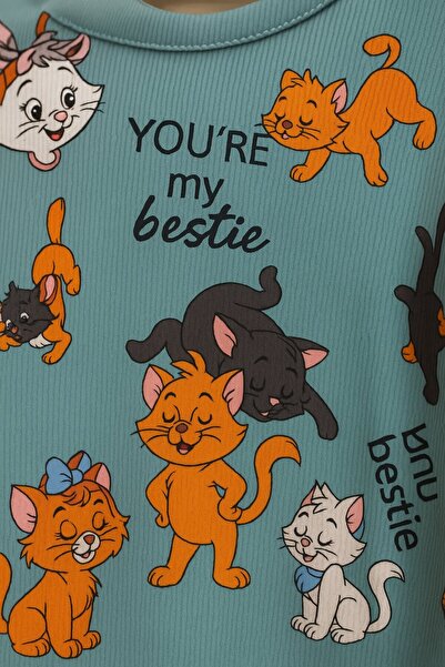 Yalçınoğlu Kids Set de pijamale pentru fete I Îmbrăcăminte confortabilă pentru acasă cu mâneci lungi I Bumbac - Set moale pentru fete