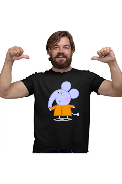 OEM Tricou Barbati Elefantul Edmond Purcelusa Peppa Pig