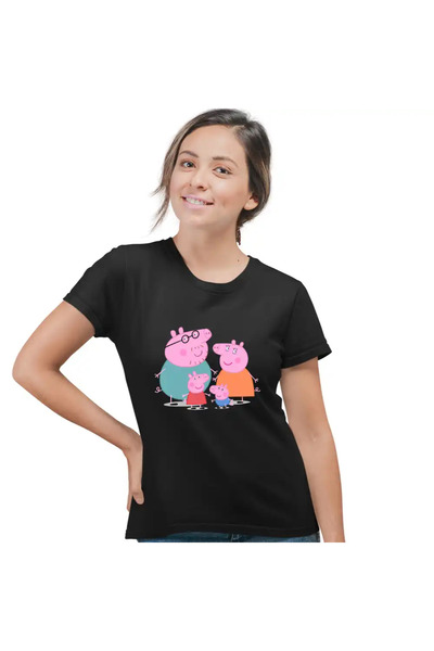 OEM Tricou Femei Purcelusa Peppa Pig Familia