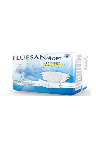Flufsan فلوفسان حفائض للكبار مقاس ميديام 15 حفاض
