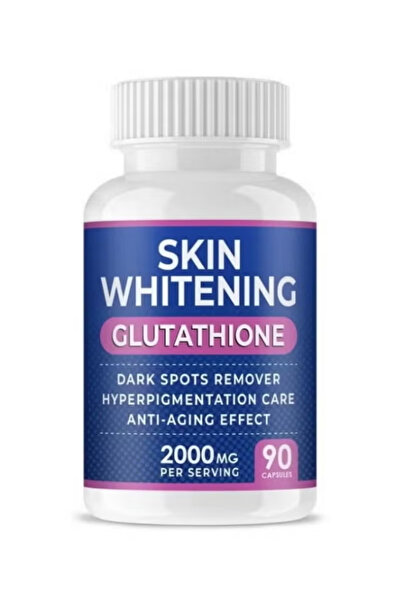 Skin حبوب تبييض الجلوتاثيون - 90 كبسولة، 2000 ملغ جلوتاثيون - مكمل تفتيح فعال