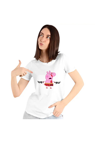 OEM Γυναικείο T-shirt Peppa Pig God of War