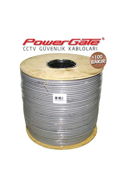 Generic Brand Pro 500Mt, 2+1 (2X0.50+0.33) 100% Copper, Cctv Security Cable