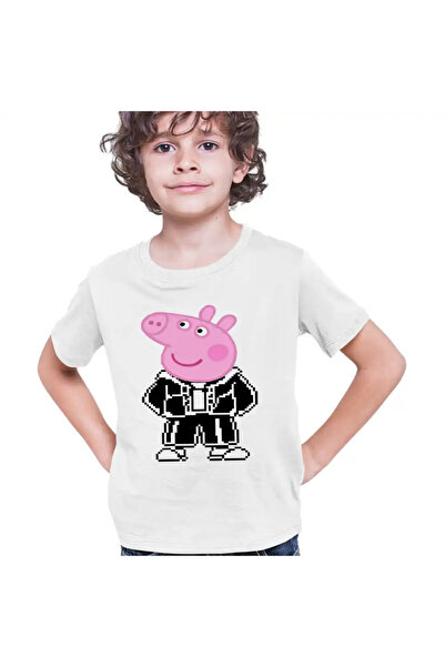 OEM Tricou Copii Baieti Peppa Pixel Art