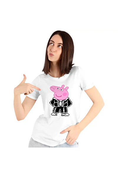 OEM Tricou Femei Peppa Pixel Art