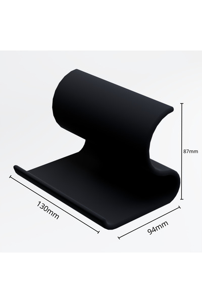Black Edge S-Shaped Creative Phone Stand Multifunctional Base for E-Readers