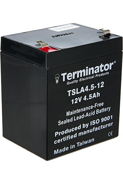 Terminatör بطارية حمض الرصاص المختومة من Terminator TSLA 4.5-12، 12 فولت - 4.5 أمبير/ساعة