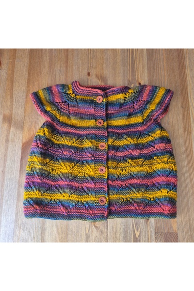PİNA HEDİYELİK AKSESUAR El Örgüsü Bebek Yelek 1-2 Yaş