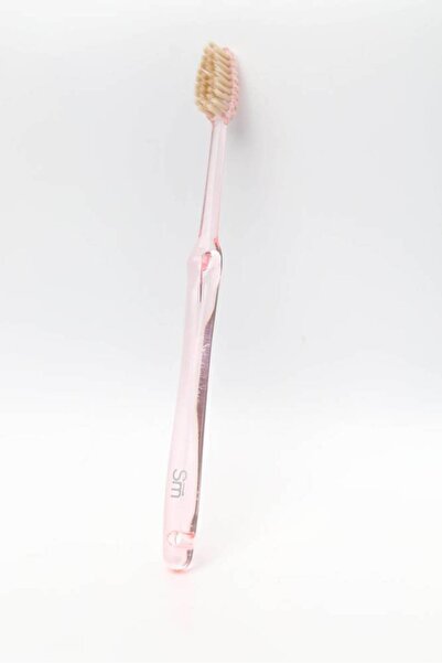 The smart miswak فرشاة مسواك الذكية الكلاسيكية للبالغين شكل كلاسيكي وردي شفاف