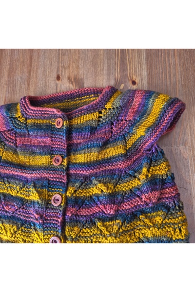 PİNA HEDİYELİK AKSESUAR El Örgüsü Bebek Yelek 1-2 Yaş