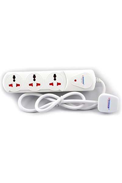 Terminatör Terminator 3 Way Universal Power Extension Socket 2 Meter