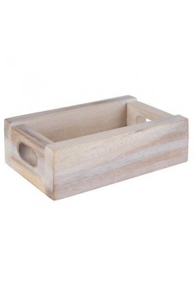 Aps Wooden Vintage Support for Tea Bags or Sugar Packets, 15 x 9.5 x 5 cm