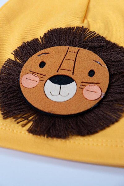 agugu قبعة للأطفال بنقشة الأسد