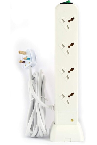 Terminatör Terminator 8 Way Universal Vertical Power Extension with 2 USB Ports - 8A