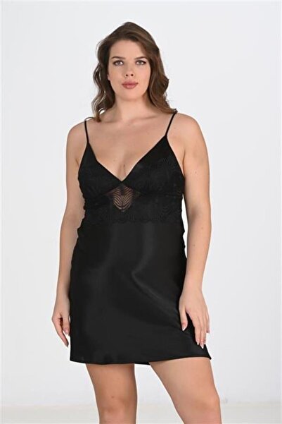 CHI'LA Collection Σετ 2 Μαύρες Ρόμπες Bigsize 6213