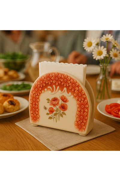 tola Red Pinterest Tabletop Kitchen Organizer Ceramic Napkin Holder Nordic