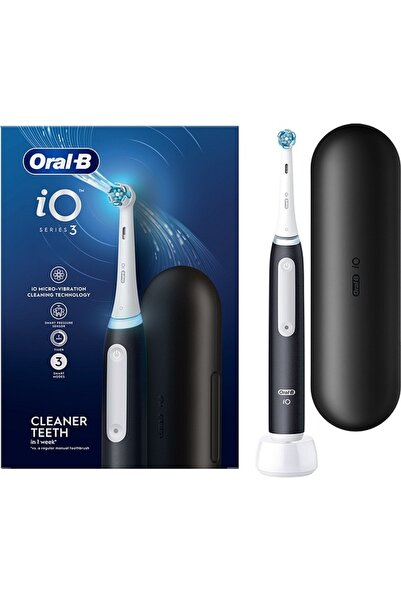 Oral-B Ηλεκτρική οδοντόβουρτσα iO3, 3 προγράμματα, 1 κεφαλή, μαύρη