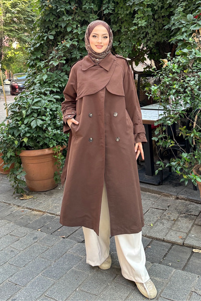 Ovn. Solé Trençkot - Kahverengi