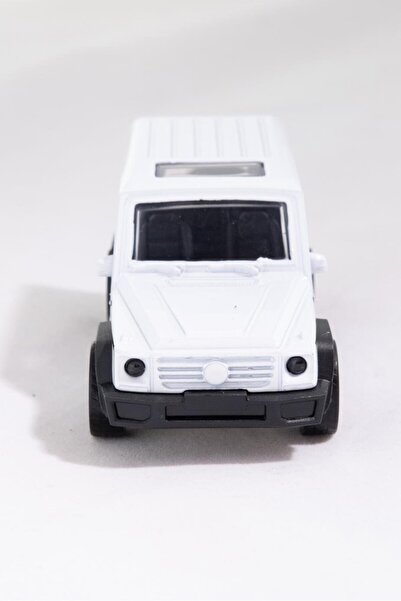 agugu سيارة مرسيدس G500 معدنية بيضاء اللون، لعبة جيب قابلة للسحب والتحرير