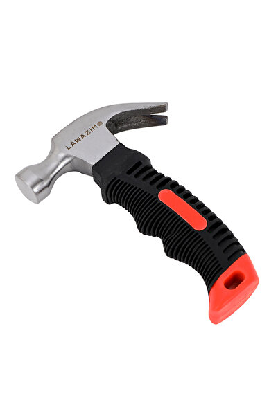 Lawazim مطرقة صغيرة - مطرقة مخلب منحنية مدمجة بوزن 280 جرامًا مع قبضة مضادة ل...