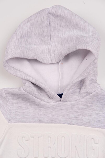 agugu Dream Gofre Printed Sweet Hooded 2-Piece Set Navy Blue