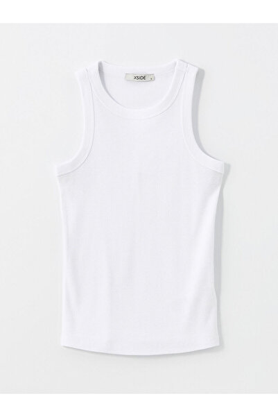 LC Waikiki Xside White Crew Neck Women's Tank Top