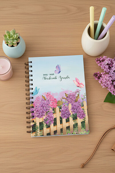 Fobinote 2025-2026 A5 Spiralli Akademik Ajanda Sert Kapak Akademik Leylak