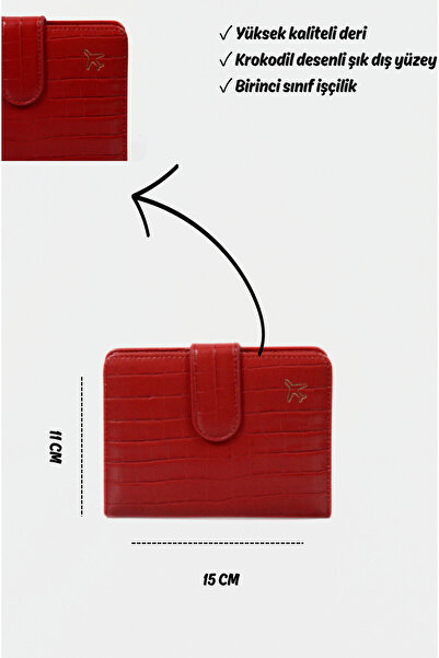Mazel Design 763 Crocodile Pattern Imported Passport Cover, License Cover, Rfid Protected